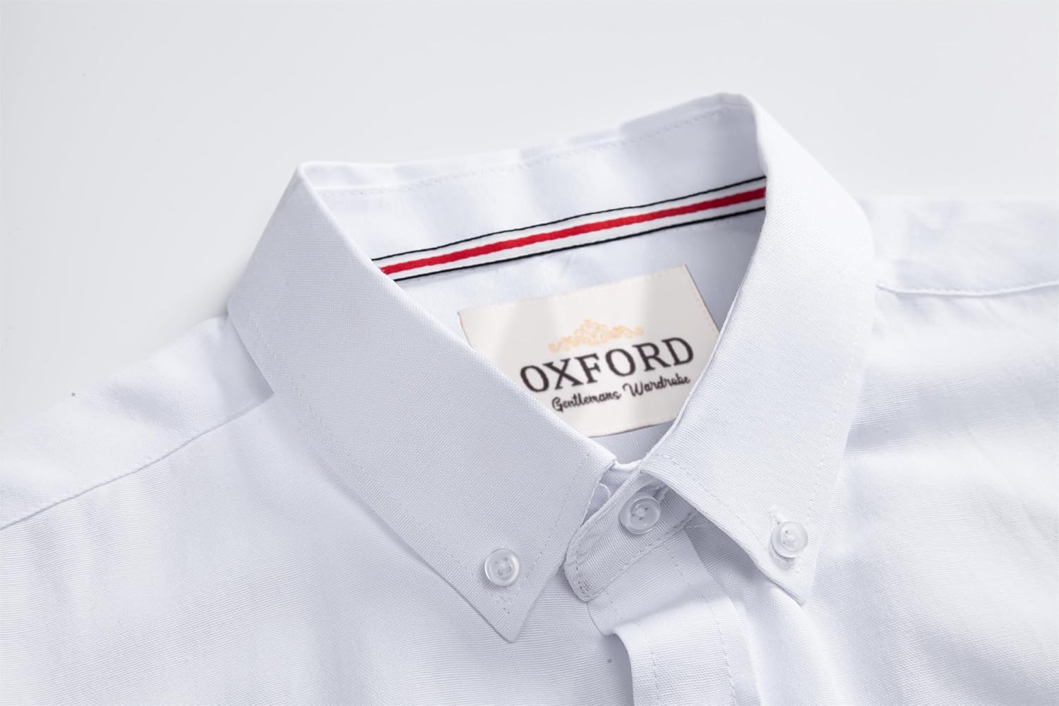 Mens Oxford Shirts Long Sleeve Slim Fit Lightweight Casual Button Down Shirts with Pocket - Image 3