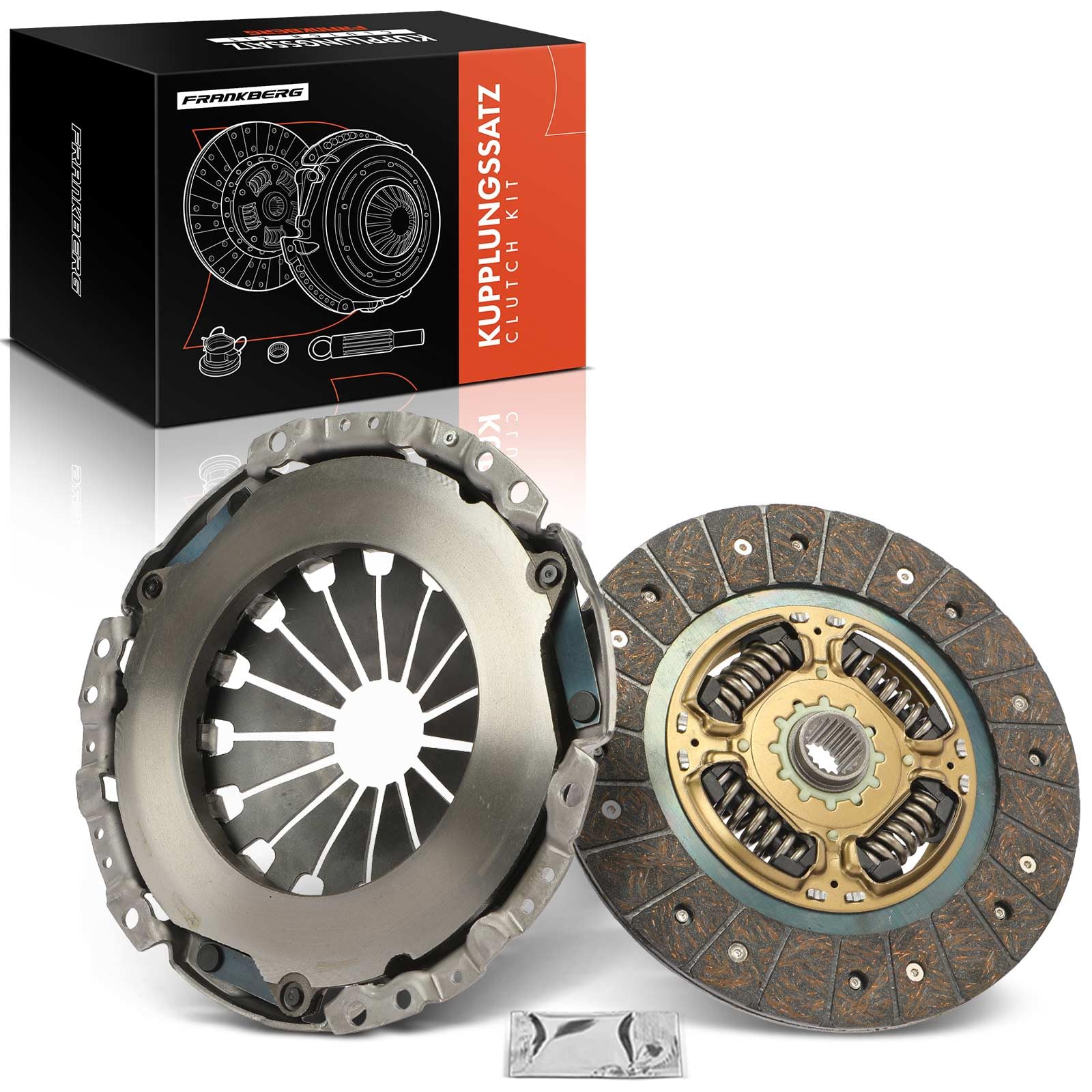 Frankberg Kit de embrague 31250-52220 | Compatible con: Yaris Box/Hatchback P13, A.u.r.i.s E18, Yaris P13, Trezia, Urbanización A.u.r.i.s E18, Yaris P9
