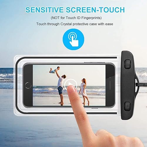 Miniatura 5 de ORIbox Bolsa impermeable para teléfono con funda decorativa luminosa para iPhone 12 11 Pro Max XS Max XR X 8 7 6S Plus SE 2020 12 mini Galaxy Pixel,