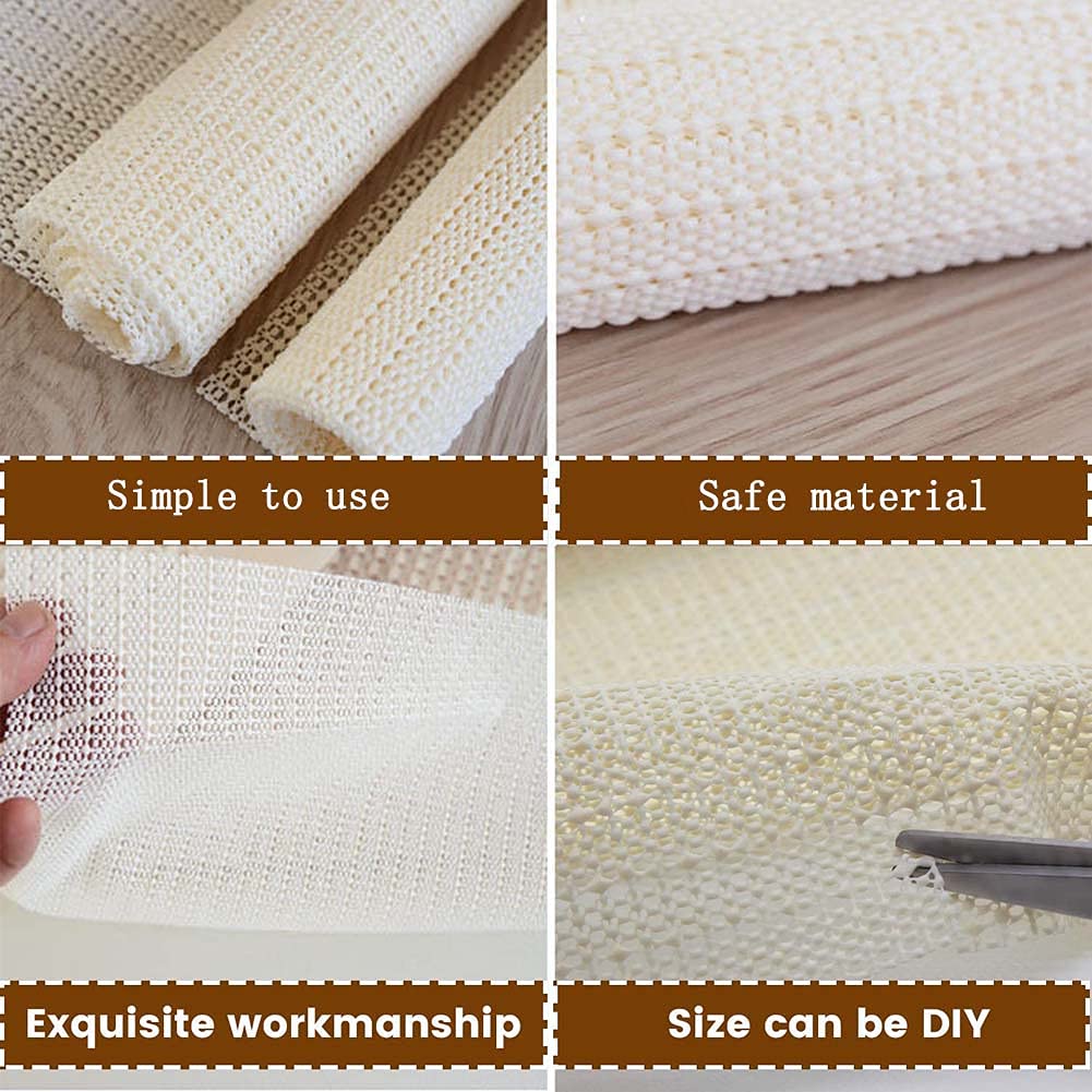 Sous-couche antidérapante pour tapis en PVC épais et antidérapant pour faire des coins plats, lavable