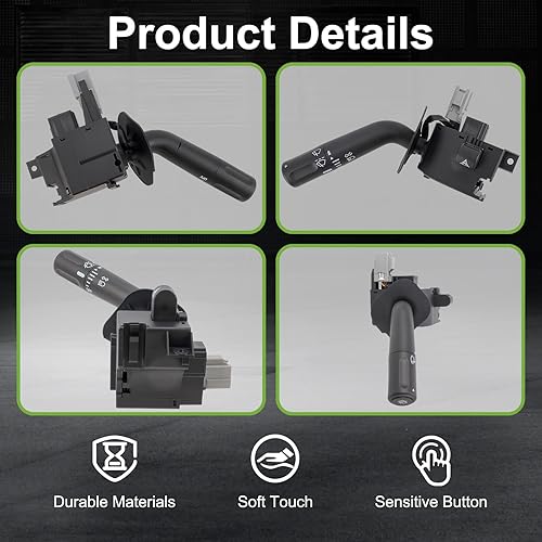 Miniatura 4 de 4L3Z13K359AAA Palanca de limpiaparabrisas de señal de giro multifunción interruptor de combinación de control apto para Ford F150 2004-2005