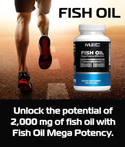 Miniatura 5 de Aceite de pescado Mega Potency - 2000 mg de aceite de pescado, 800 mg de EPA, 600 mg de DHA por porción  Omega-3  Apoya la salud del corazón  120