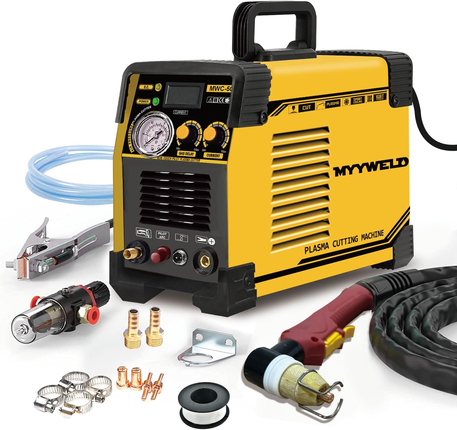 Amico CUT-40 Plasma Cutter 40 Amp, 110V/230V Dual Voltage Professional Metal Cutting Machine