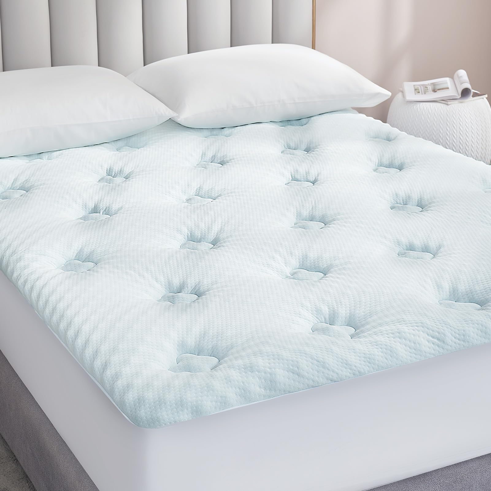 Amazon.com: LUCID Lavender-Infused Mattress Topper - Memory Foam - 2 ...