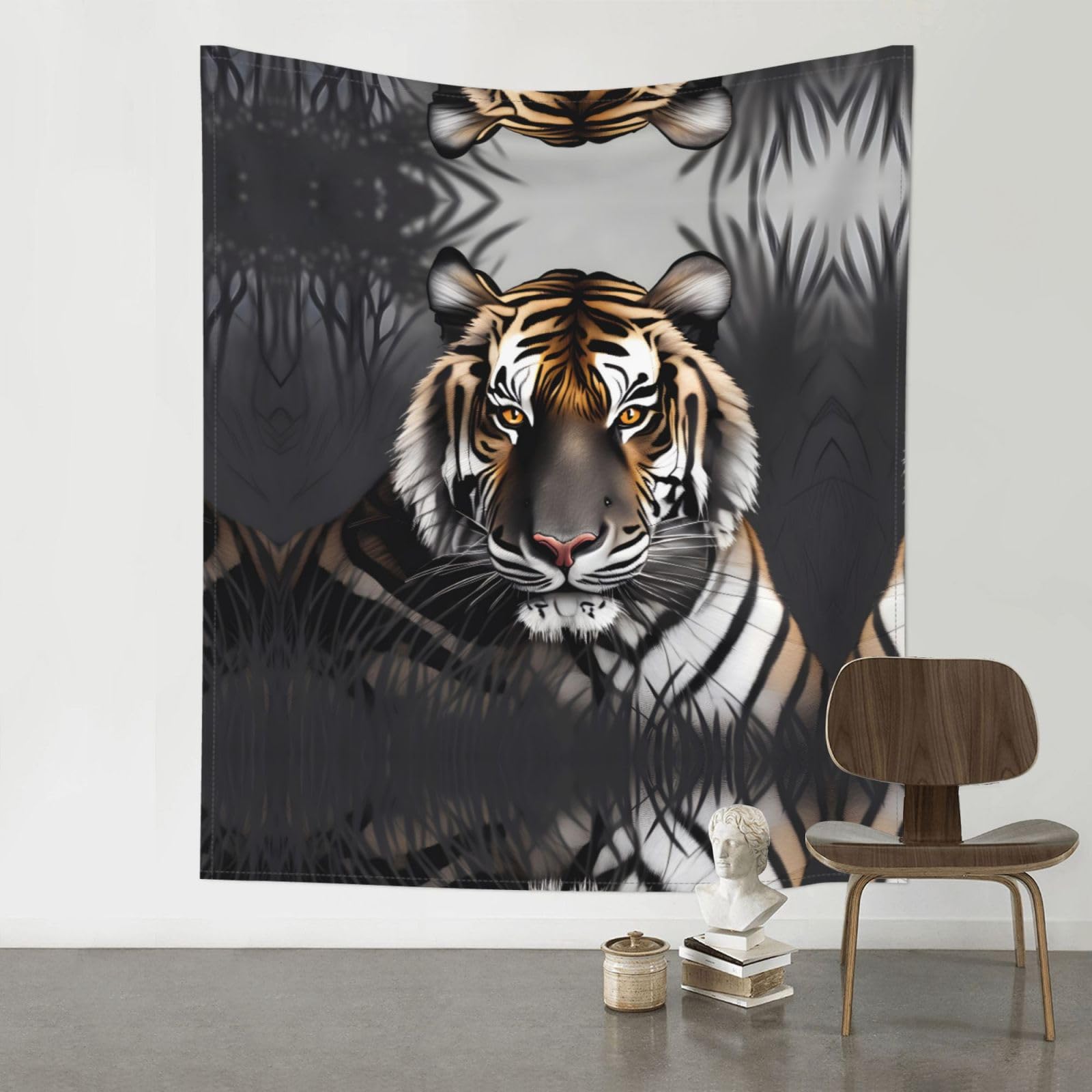 YYHWHJDE Tiger at rest Prints 60x51in Wall Tapestry – High-Grade Polyester Throw for Dorm, Beach & Home Decor