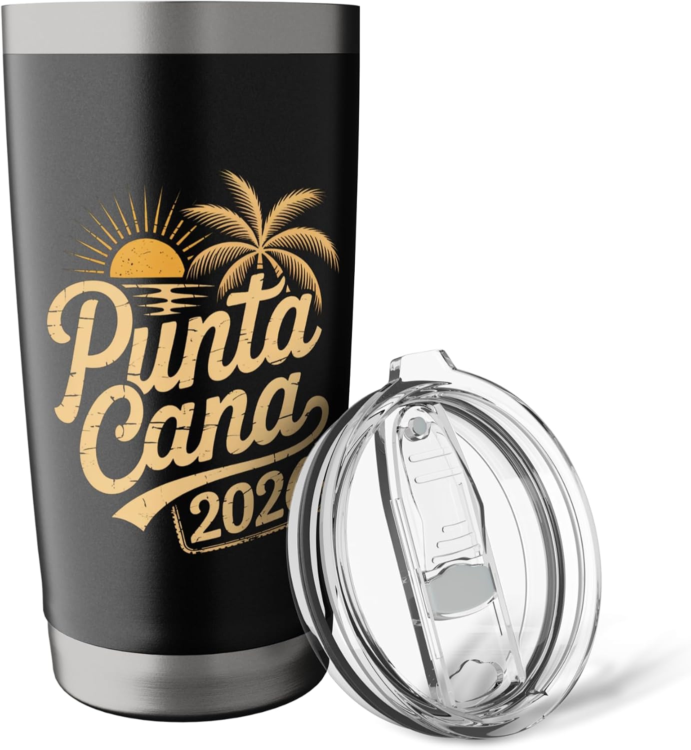 Punta Cana 2026 Tropical Friends Beach Family Vacation Stainless Steel Insulated Tumbler image 5