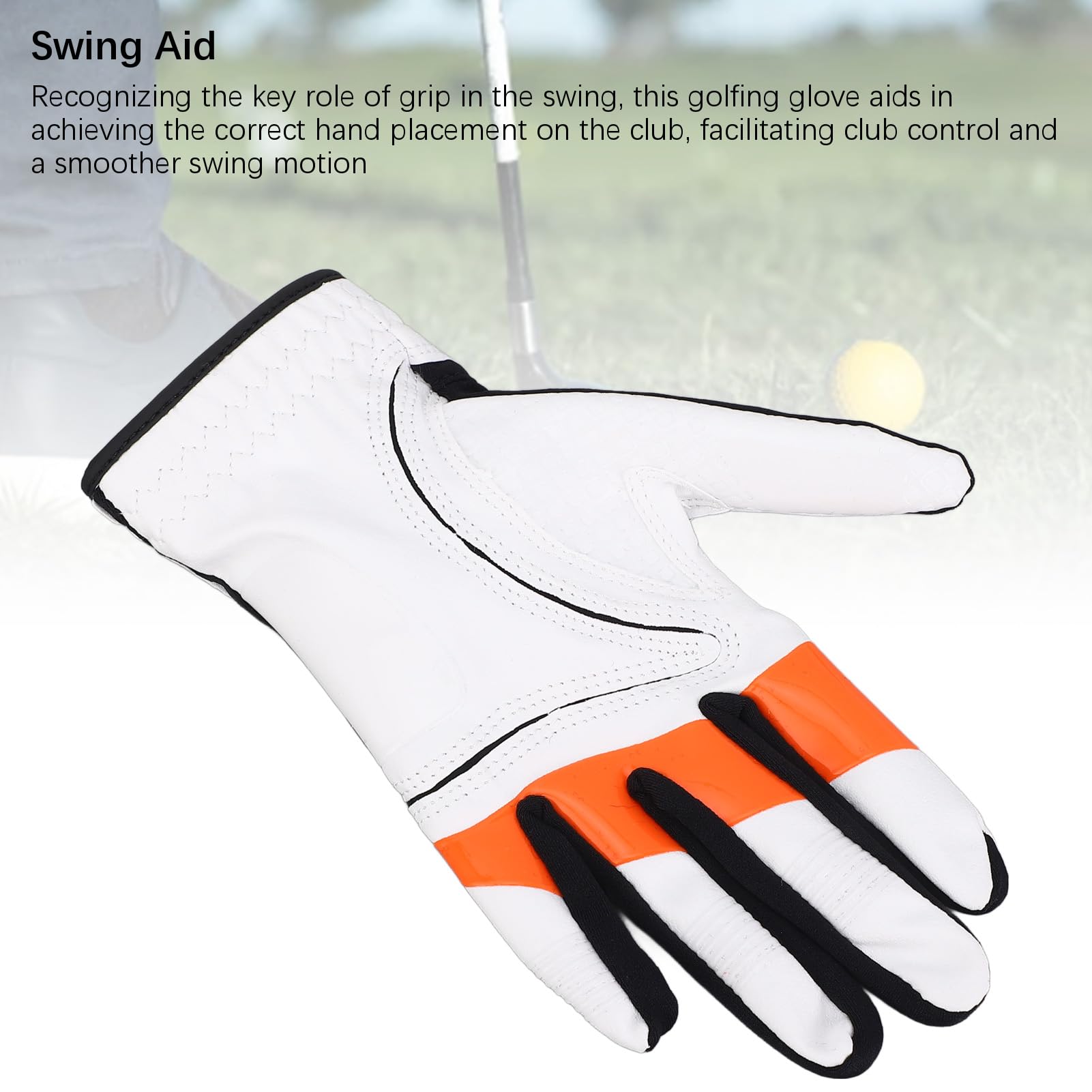 Yosoo Health Gear Guanto da Golf con Impugnatura Guanto da Golf per Mano Sinistra con Impugnatura in Silicone Design da Allenamento Fibra di Poliuretano e Tessuto di Nylon Antiscivolo per