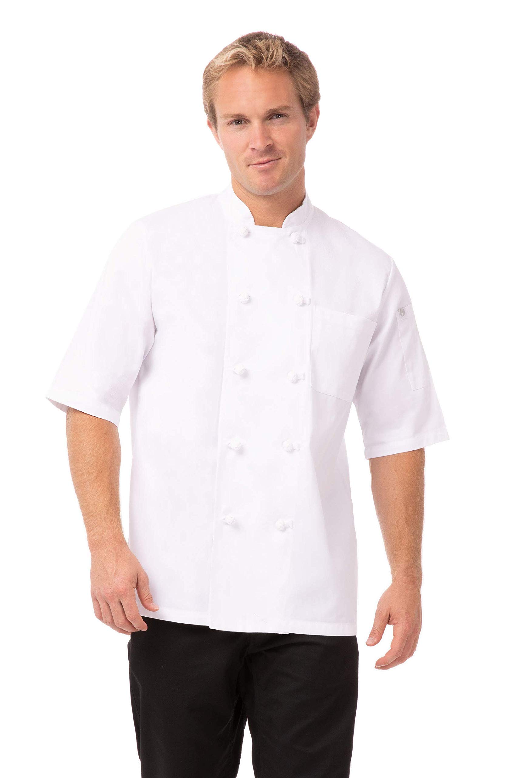 Chef Works B658-L Tivoli Unisex Chefs Jacket, Large, White