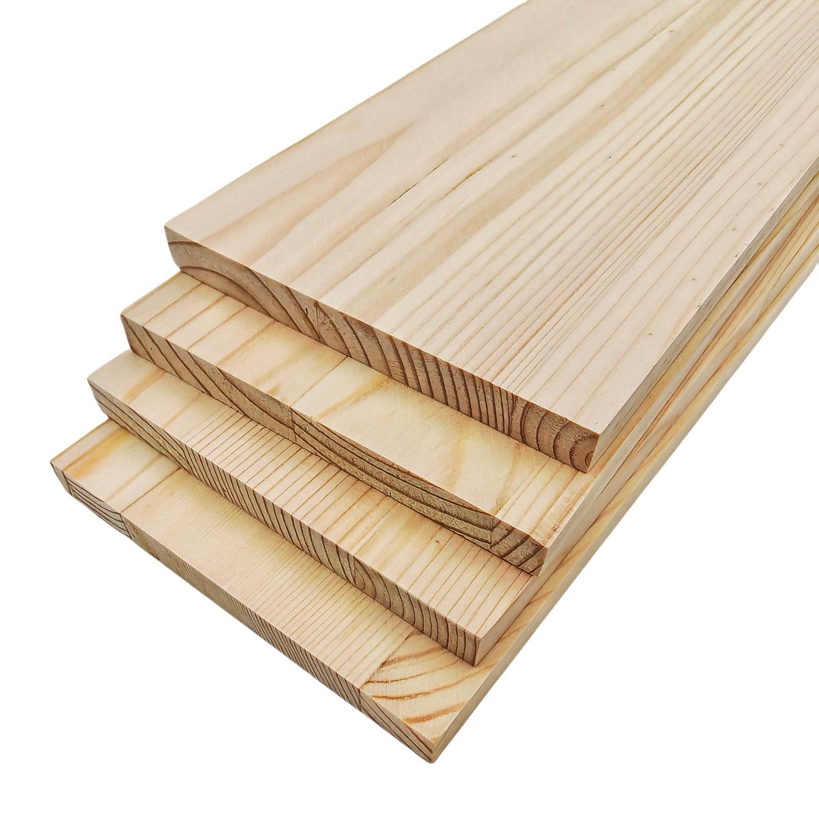 4PCS Rectangle Wood Boards Unfinished Wood Blocks for Crafting 25x10x1cm Blank Whittling Wooden Blocks for Carving,Painting & Burning - Image 4