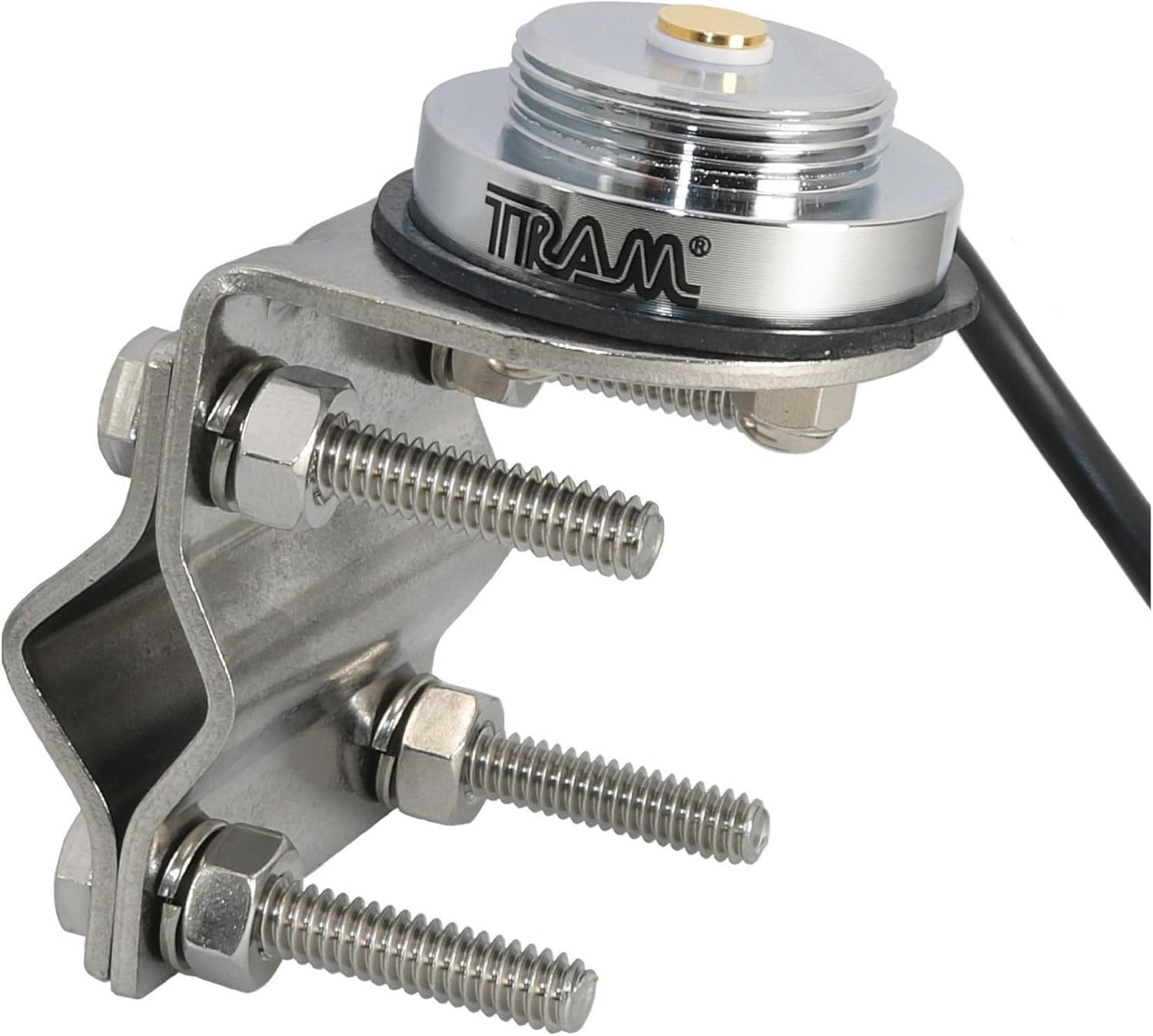 Tram Stainless Steel NMO Mirror Mount Double Groove w/17ft Cable and PL-259