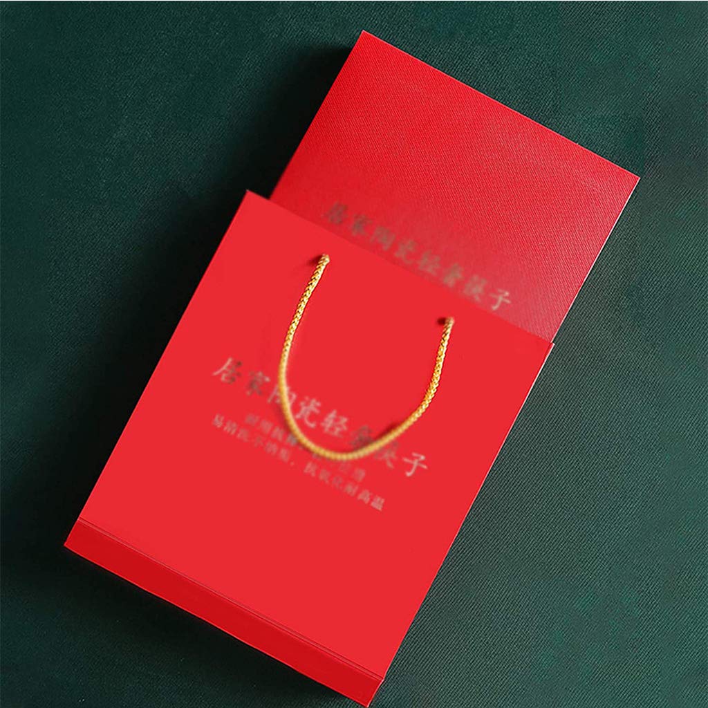ZHOUXIAO Chopsticks De Porcelana Conjunto De Regalo con Estuche, 10 Pares De Sushi Japonés Reutilizables Reutilizables Caja De Regalo, Luxury Premium Chinese Chopsticks Bone D-10 Pairs