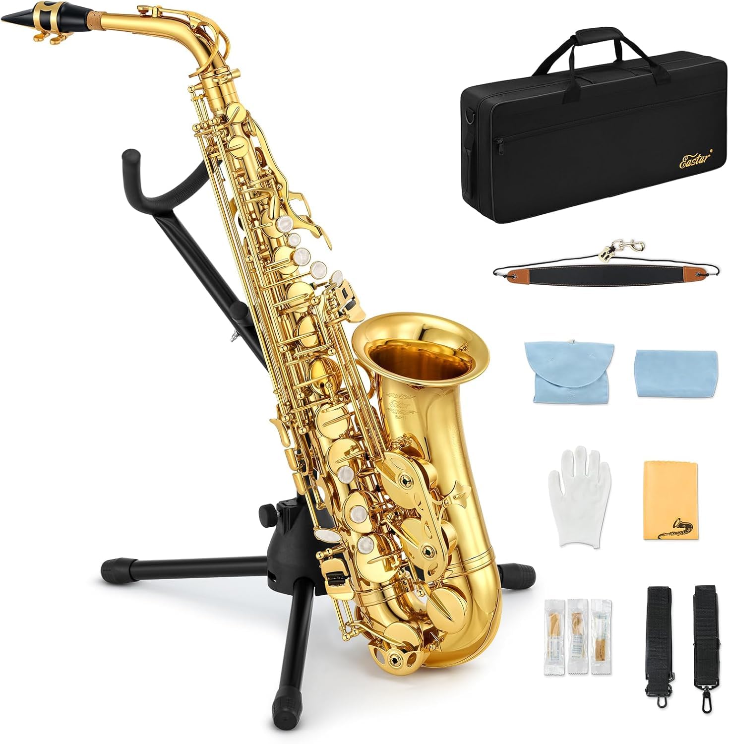 Amazon | Eastar サックス アルトサックス Eb Saxophone ゴールド