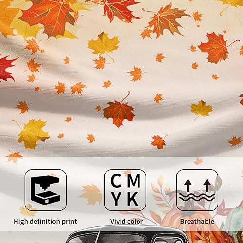 Vista 347 de Giwawa Juego de 2 toallas de mano de hojas marrones, toallas de baño bohemias suaves y delgadas, altamente absorbentes, decorativas, para cocina