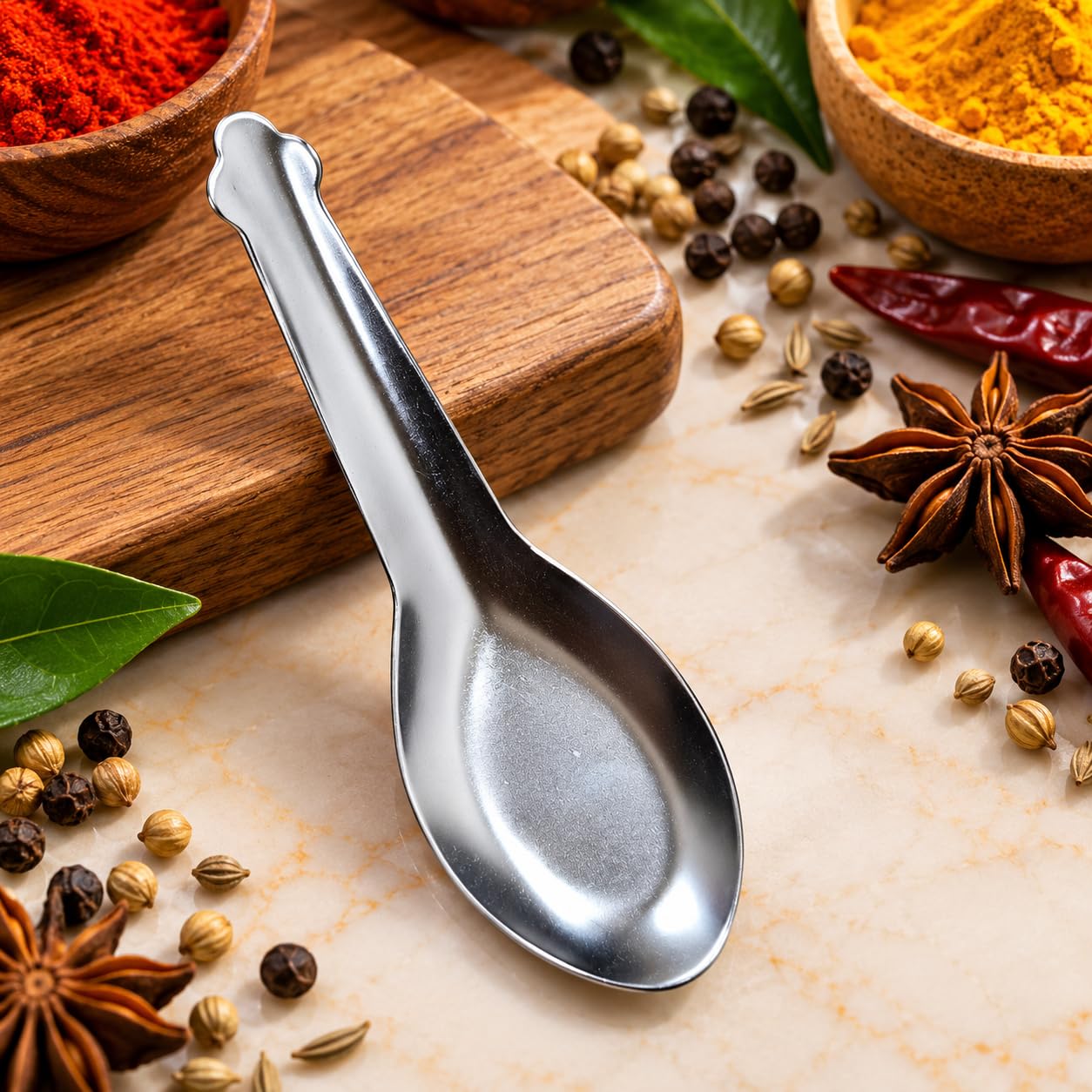 Stainless Steel Masala Spoons - Set of 12 -3 Stainless Steel Masala Spoons - Set of 12 -3