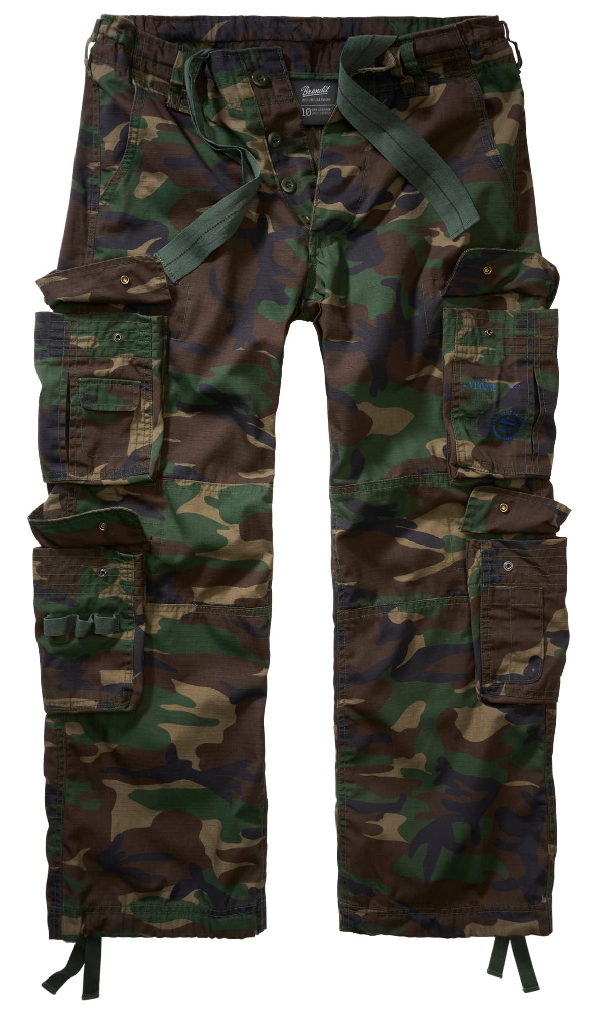 Brandit Pure Vintage Ripstop Trouser Woodland Gr. 7XL