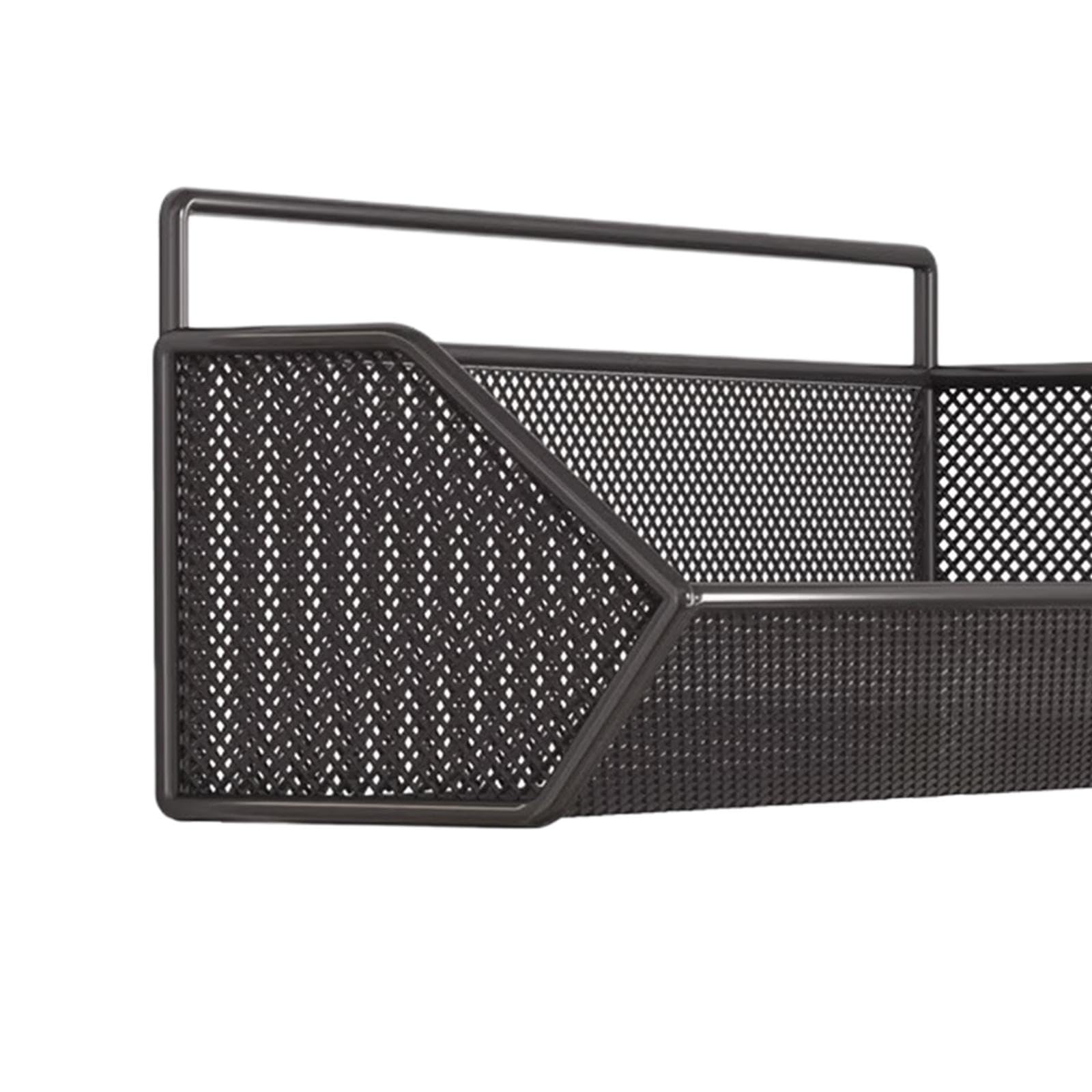 Hängekorb 1 Gitter, Obst Aufbewahrungskörbe, hängende Obstkörbe, selbstklebend, hängende Lagerung Organisator, Metallgitter Körbe abnehmbar für Küche Bad Schränke, 26 cm x 15 cm x 12 cm
