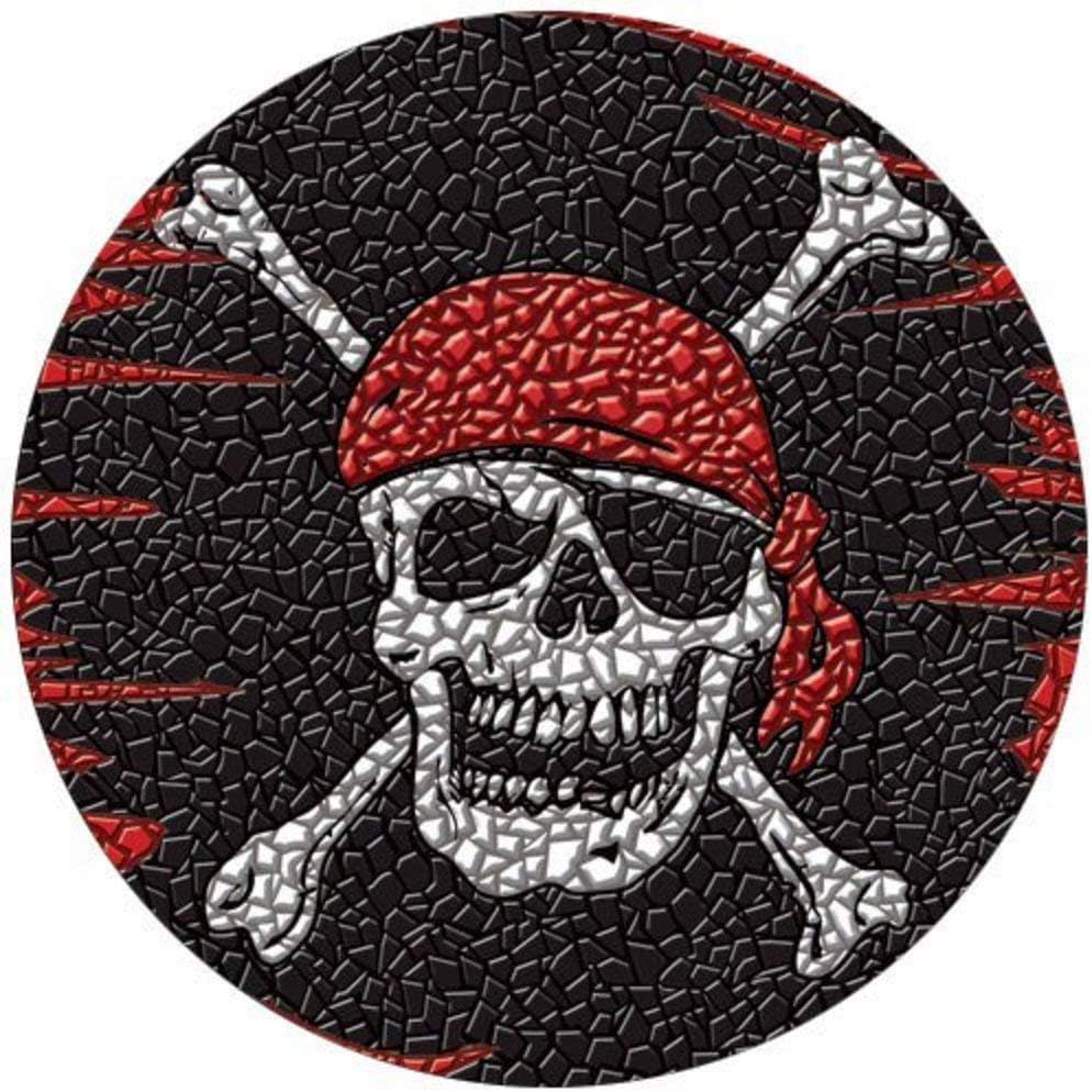 POOLSAIC Pirate Flag Pool Mosaic Art - Small 29" Diameter