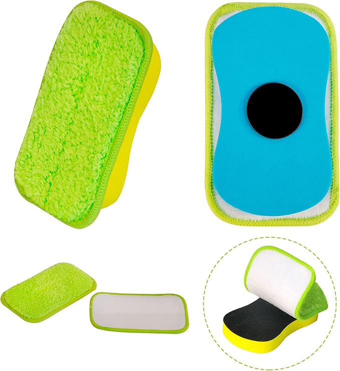 2 Pack Chalkboard Eraser Washable Reusable Microfiber