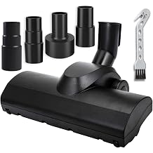 for Shop Vac Turbo Brush Head Vacuum Attachment for Rugs/Low-Pile Carpet/Hard Floor with Universal Hose Adapter Kit Fits 1-1/4'', 1-1/2'', 2-1/4'' & 1-3/8'' Hoses, Attachments for Pet Hair Removal