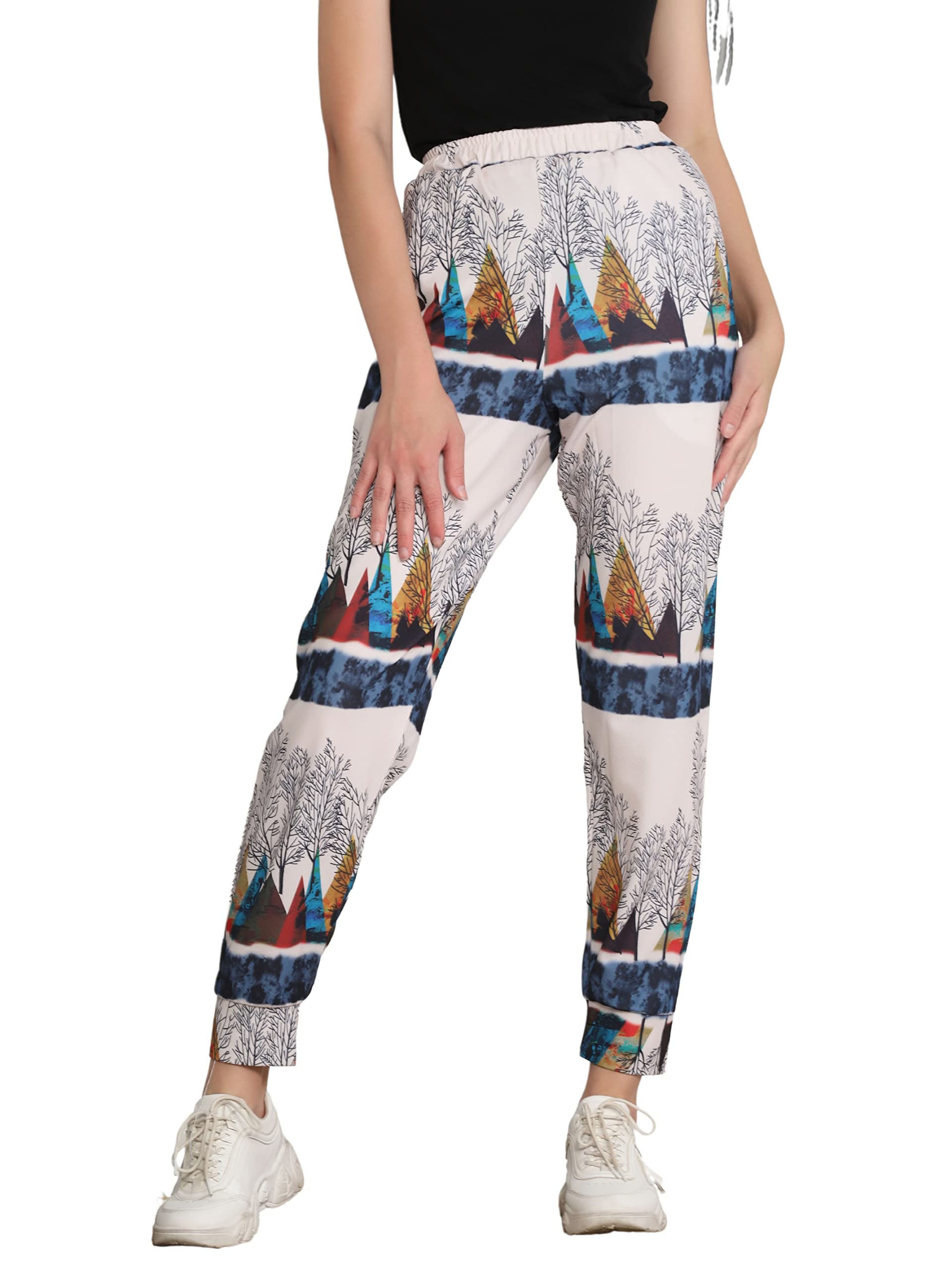 OM SAI LATEST CREATIONWomen's Track Pants Athletic Running Trouser Pants Zipper Pockets Warm-Up Sports Jogging Pants Casual Lightweight