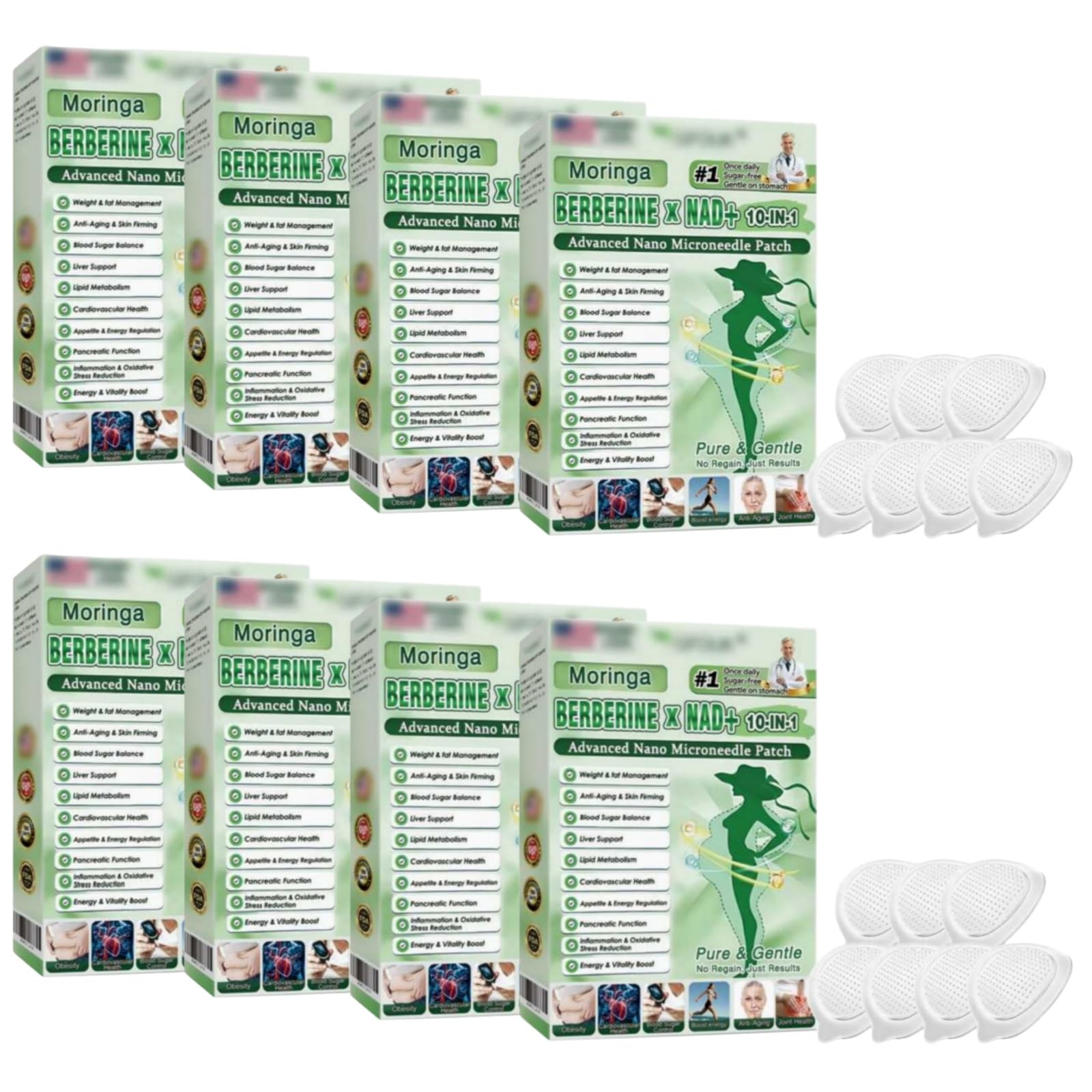 Mikroigły Nano 10 w 1, naturalna odchudzanie