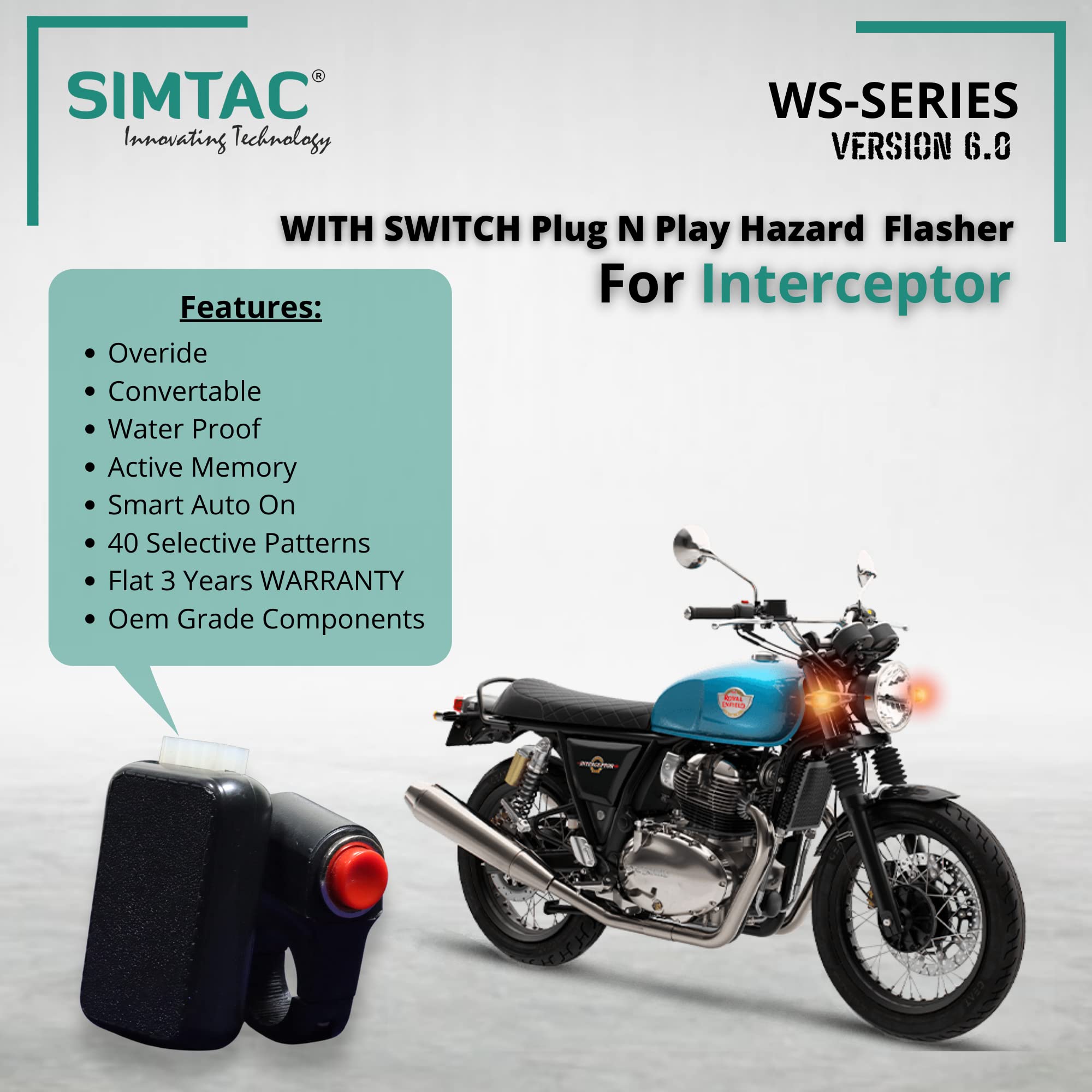 Buy Simtac Version 6.0 RE Interceptor Compatible Waterproof Hazard