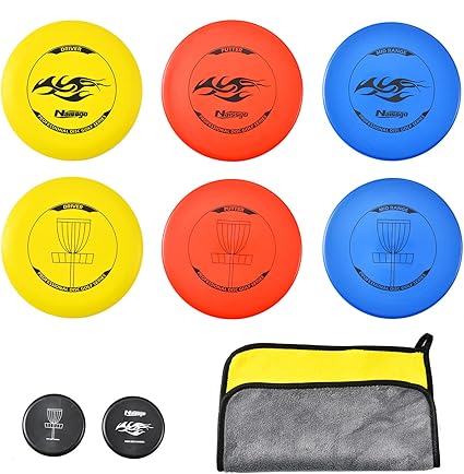 RAYNA GAMES Disc Golf Set 6 Stück Disc Golf Scheiben Set, Reguläre ...