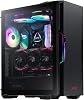 ADATA XPG POWERFUL Medium Computer Case, ATX/Micro ATX, Mini-ITX, Compact Size, Tempered Glass Side Panel, I/O USB 3.0 Port, Black