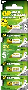 GP Alkaline High Voltage 27A (MN27) card of 5 | 27A | 12.0V | MN27 ...