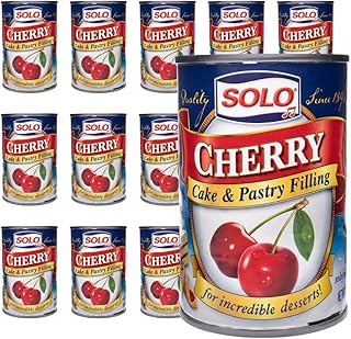 SOLO Cake & Pastry Filling, Cherry, 12 Ounce (Pack of 12) | Gluten-Free, Kosher Certified