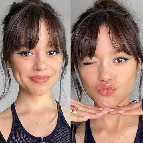 Miniatura 7 de HAIRCUBE Flequillos de cabello 100% humano con flequillo, flequillo con clip, flecos con sienes, extensiones de cabello para mujer, extensiones de