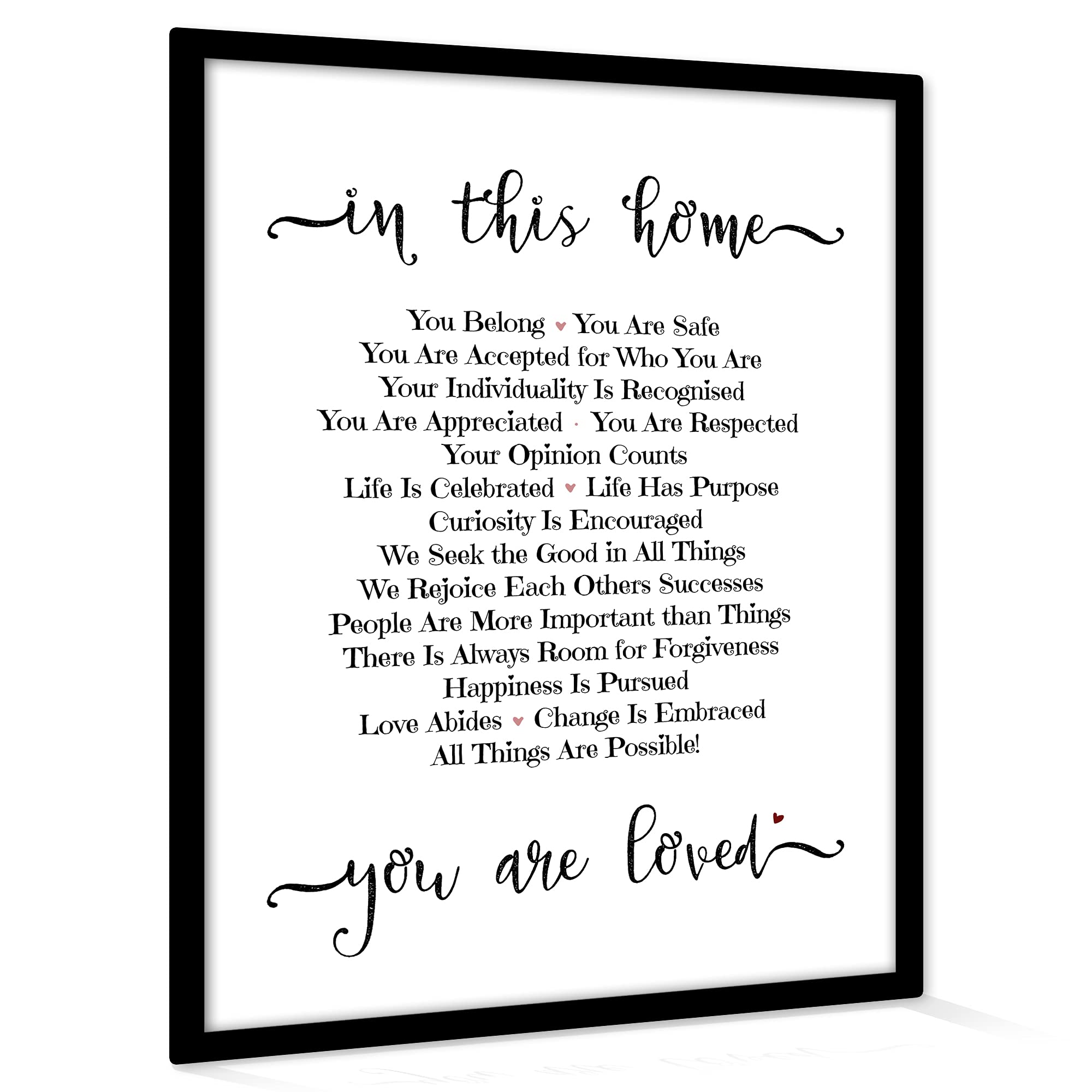Buy Positive Affirmations , In This Home, You Are Loved! Happy Home
