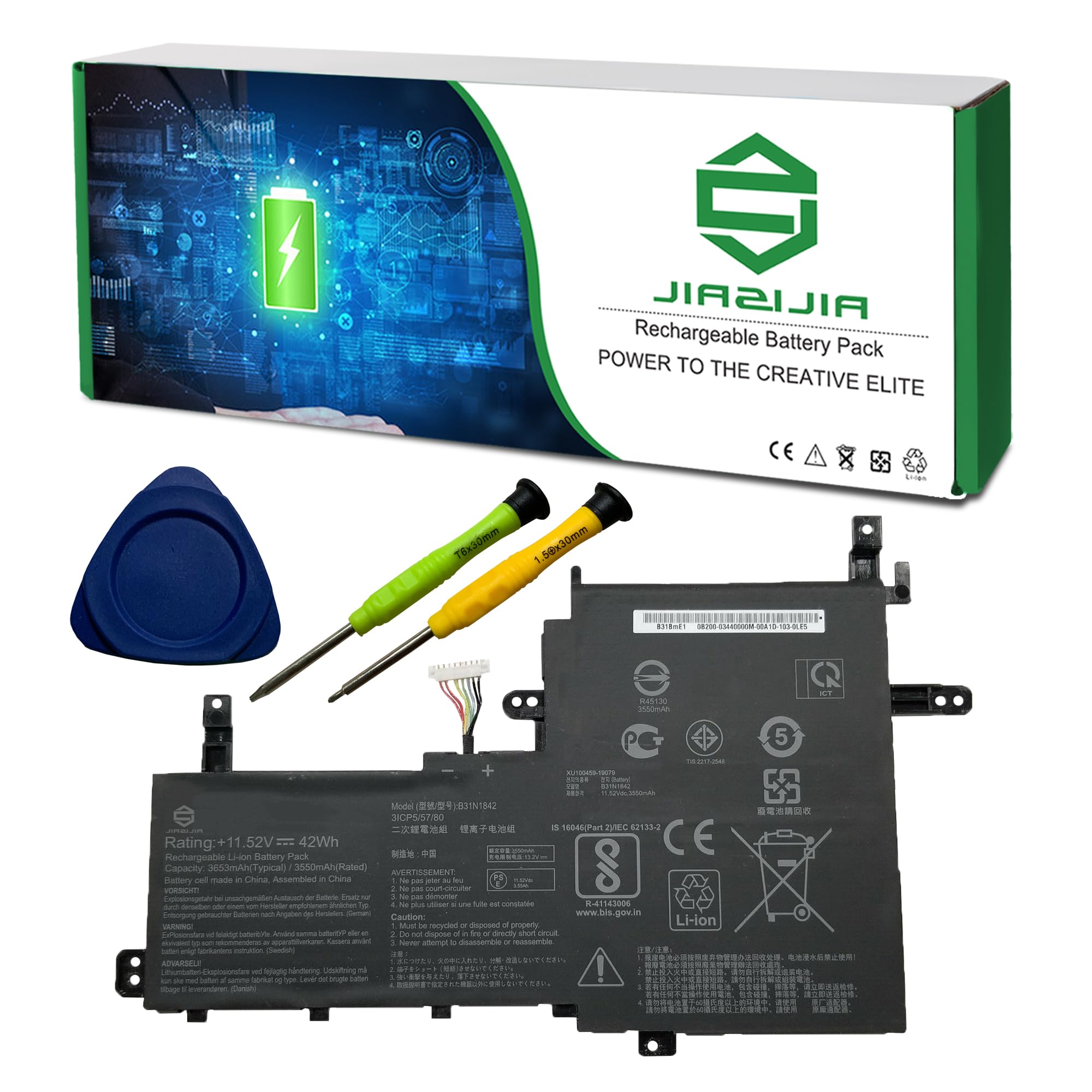 Amazon.com: JIAZIJIA B31N1842 Laptop Battery Replacement for Asus