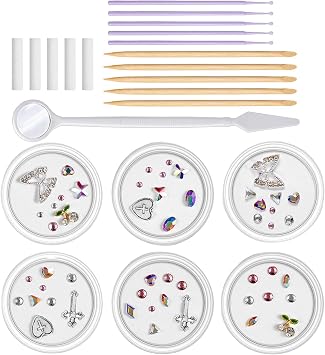 Tooth Gems Professional Set - Crystal Teeth Jewelry, Complete Kit Creative | Denture Unit Smiling Teeth Decor Fashion Styling Selfie Party Diy Glamour Beauty Fun Dental Art Cosmetics