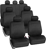 Vista 10 de FH Group - Juego completo de fundas de neopreno para asiento trasero dividido y delantero de respaldo bajo de auto/sedán/SUV, de neopreno, ajuste