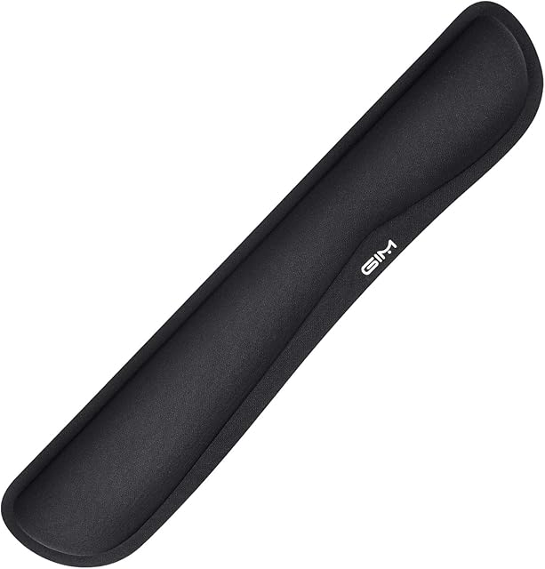 Keyboard Wrist Rest, GIM Gel Keyboard Wrist Support Mat Pad Gaming Ergonomic Memory Foam Keyboard Wrist Cushion for Gaming Computer Home Office (Keyboard Wrist Support Pad)