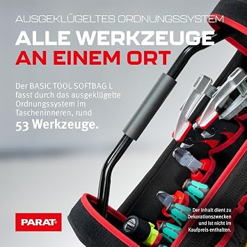 Parat Basic Tool Softbag L (Size L/Tool Box Without Contents, Black) 5990833991