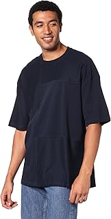 تيشرت عصري برقبة دائرية وأكمام قصيرة للرجال من كوب، 1000945 (عبوة من قطعة واحدة)