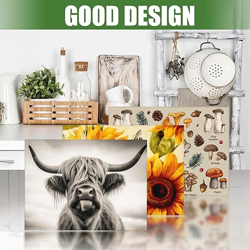 Vista 25 de Tapetes grandes de secado de platos para encimera de cocina, tapete de secado de cocina de microfibra, almohadilla de drenaje XL, tapete absorbente