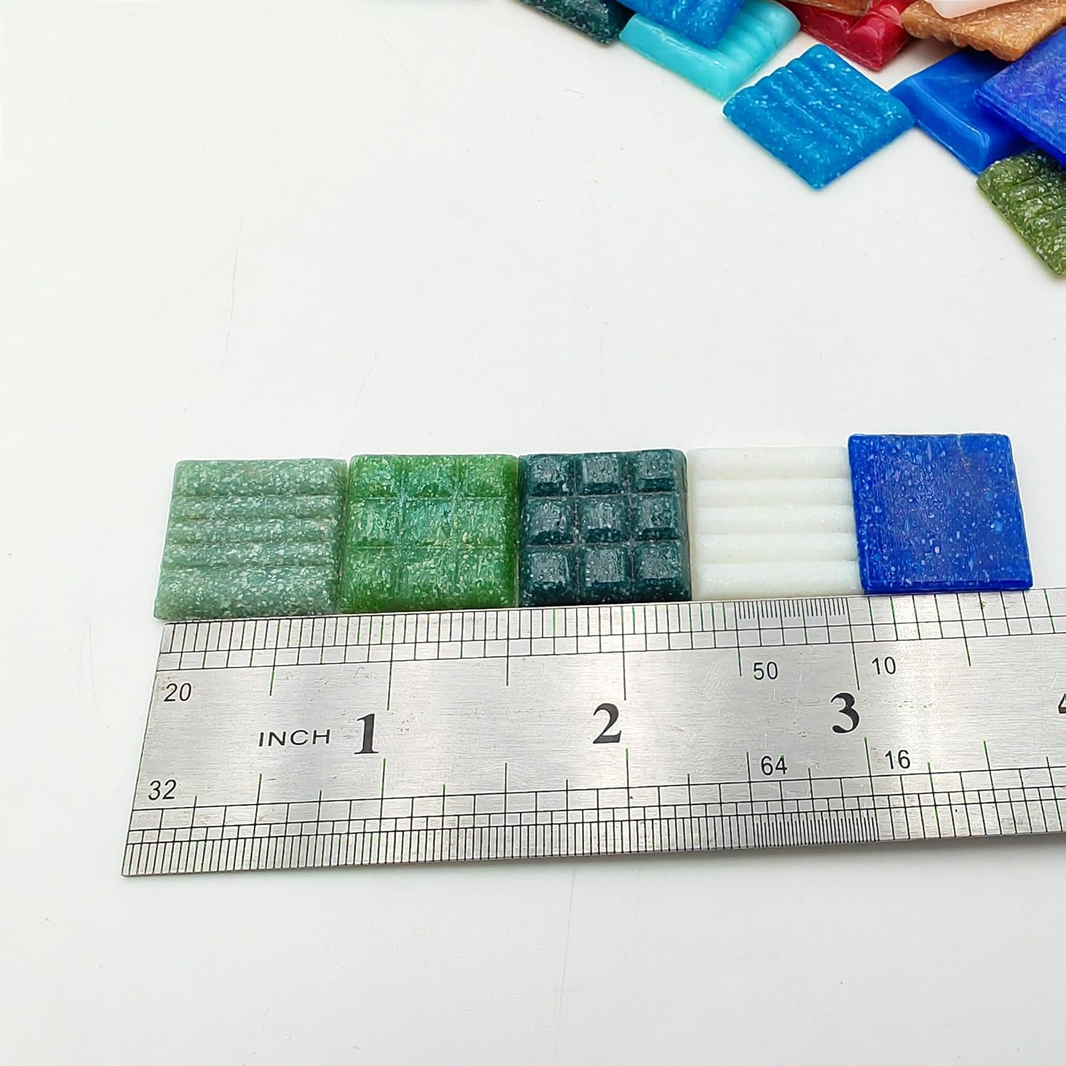 500g Quartz Mosaic Tiles, 2CM Multi Color Mosaic Pieces Stones for DIY Making Craft Hobby Arts Home Wall Decoration (Mix Color) - Image 2