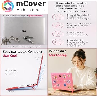 mCover Case Only Compatible for 2021 ~ 2023 14-inch Dell Latitude 5420 5430 Windows Notebook PC (NOT Fitting Any Other Dell Models) - Aqua