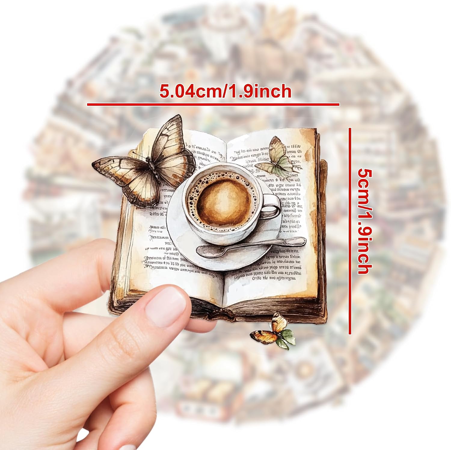 Coffee Stickers 50Pcs for Water Bottles, Gifts for Adults and Teens image 4