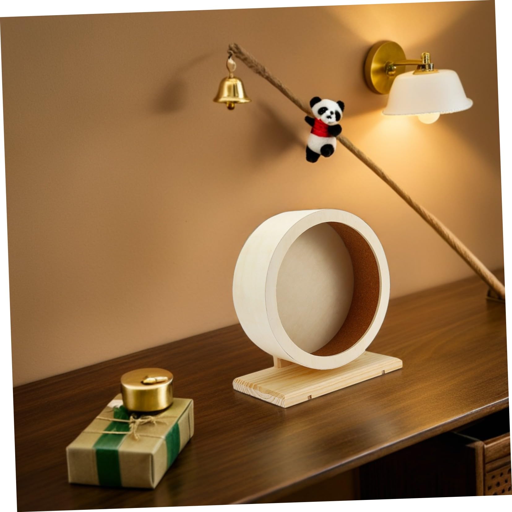 VANZACK 2 Pièces Roue Silencieuse pour Hamsters avec Patin Liège Roue Dexercice Large et Confortable pour Petits Animaux comme Chinchillas Cochons Dinde et Lot