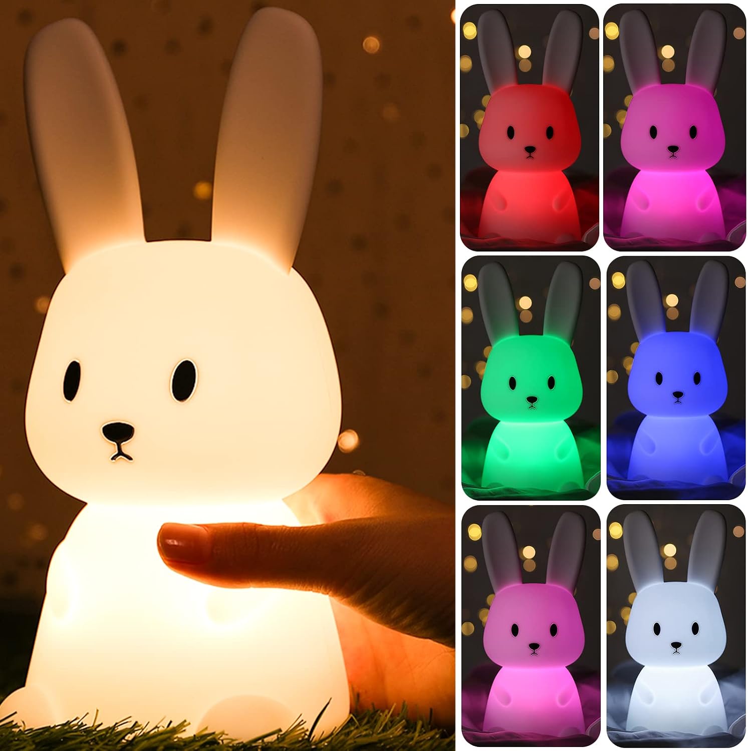 ZKLiLi Cute Bunny Kids Night Light - Image 3