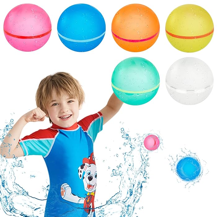 Buy [2022 Upgrade] Reusable Water Balloons for Kids Water Bombs Splash