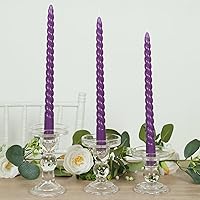 Vista 17 de Efavormart Paquete de 5 Velas cónicas negras premium sin aroma de 9" con mecha acanalada, velas altas de cera para cena