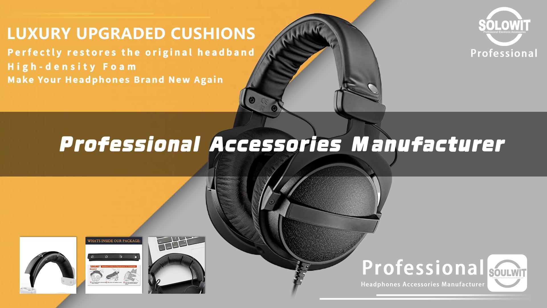 SOULWIT Replacement Headband Pad Kit for Beyerdynamic DT770/DT770M