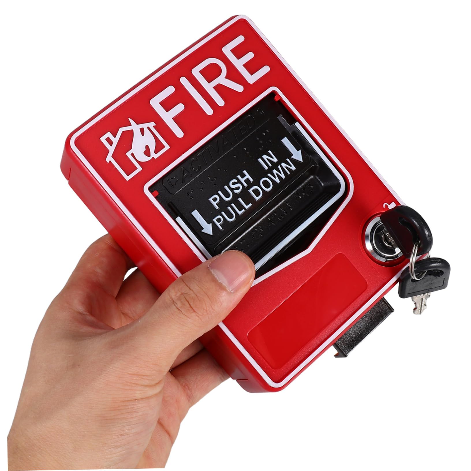 Punto di Antincendio Manuale Interruttore di Allarme Facile da Usare di Reset Rapido per Emergenze con Pulsante Rosso in per Sicurezza