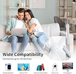2024 Release WiFi Extender, WiFi Extender Signal Booster for Home Cover up to 10000sq.ft & Dual Band 2.4G&5G Advanced Technology, 1200Mbps WiFi Repeater with Ethernet Port up to 45 Devices