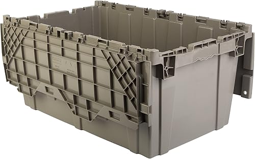 Miniatura 8 de Hudson Exchange Contenedor de distribución de 27.3 x 17.2 x 12.6 (paquete de 3) con tapa con bisagras, color azul